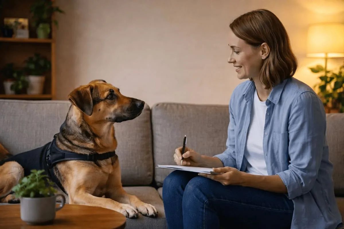 Verhaltensberatung bei unterHUNDs – Gespräch mit Hundehalterin und Hund