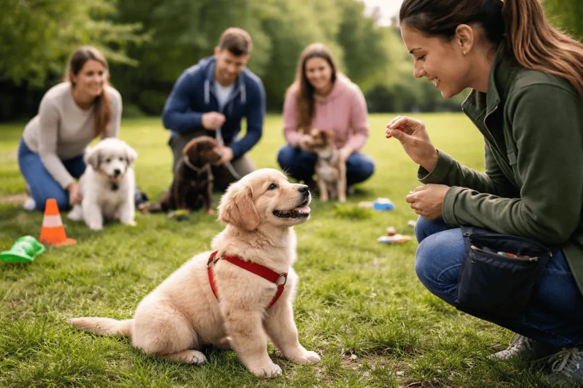 Hundetraining bei unterHUNDs im Saarland – Mensch-Hund-Team beim Üben