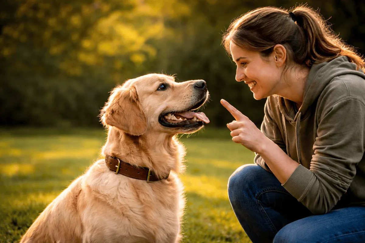 Kommunikation zwischen Mensch und Hund über Körpersprache